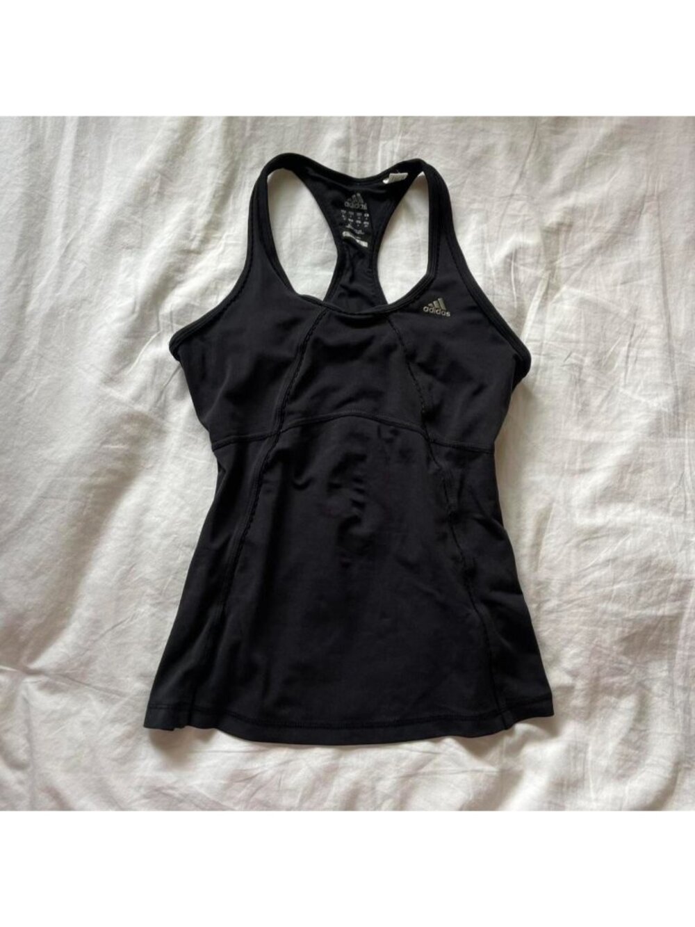 2000s Adidas black active tank top